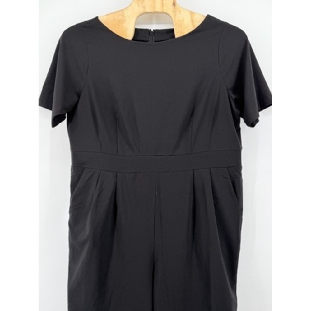 Torrid Women's Black Jumpsuit Plus‎ Size 24 Flutter Sleeve Pockets Career